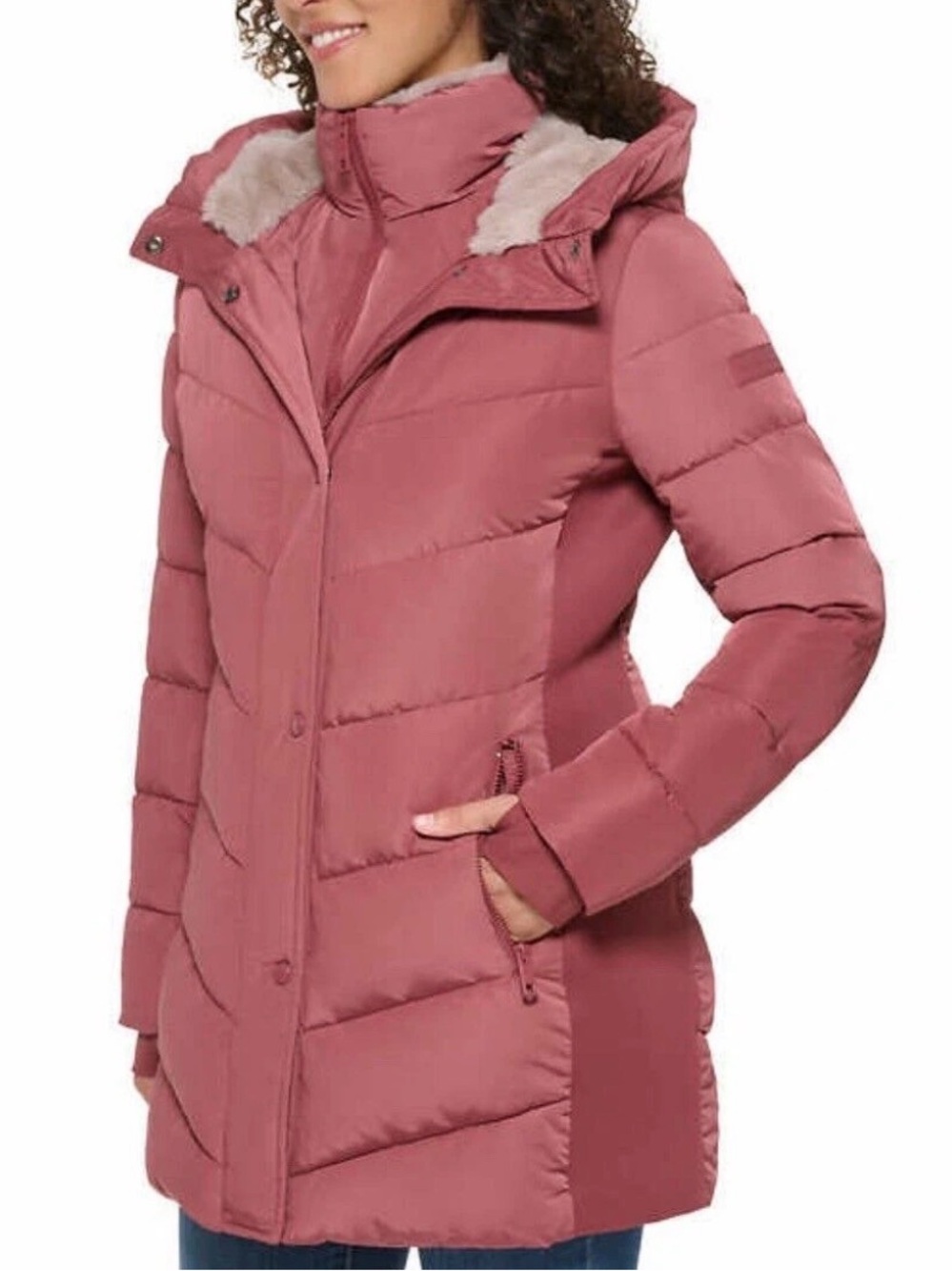 Andrew Marc Ladies' Walker Jacket in Dusty Rose Size XXL